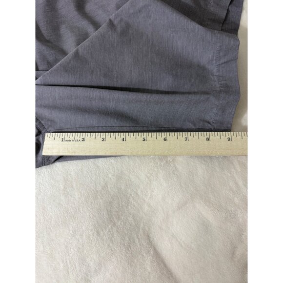 Johnnie-O Shorts Men's 38 Stretch Hybrid Shorts 9" Inseam Pockets Brown Gray - Picture 10 of 10